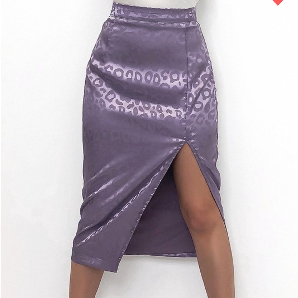 Satin Midi Skirt